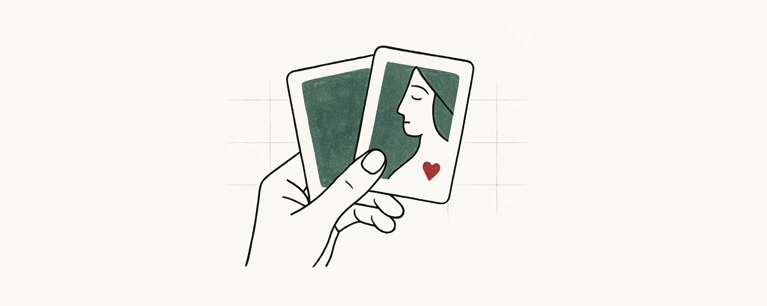 Best starting hands in poker — two hole cards, line-art illustration.